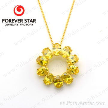 Gemstones sueltos naturales 14k Collar de oro collar de joyería